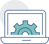 Machine Gear On A Laptop 
