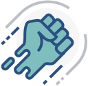 Fist Pump Icon.