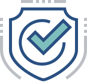 A Shield With A Tick Mark On It
